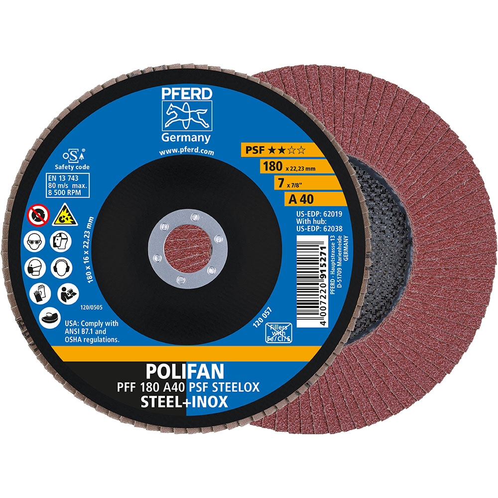 POLIFAN-Fächerscheiben PFF 180 A 40 PSF STEELOX