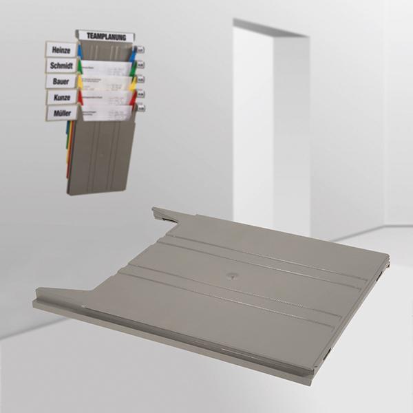 Ablagefach "Flat" 15 x 240 x 302 mm hellgrau