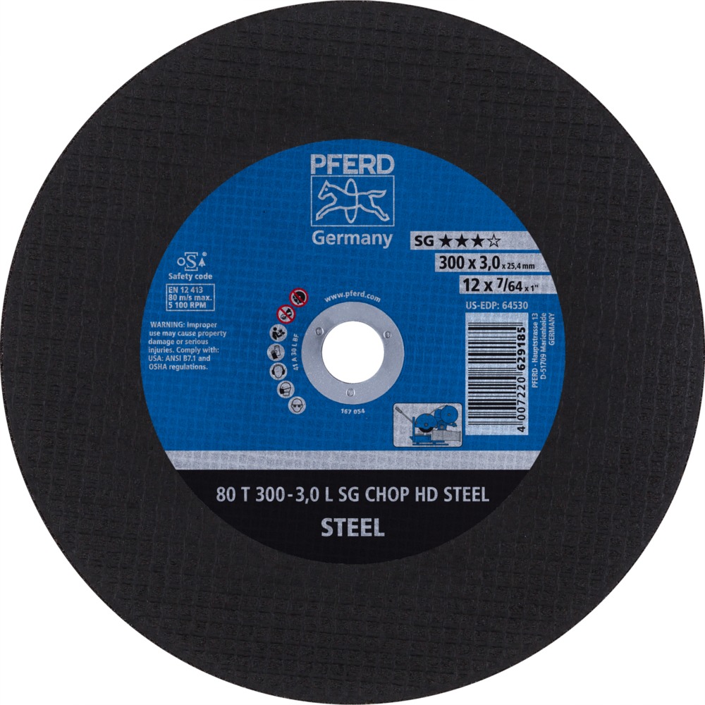 CHOPSAW stat. Trennscheiben 80 T 300-3,0 L SG CHOP HD STEEL/25,4