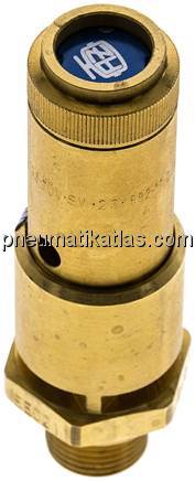 TÜV-Sicherheitsventil G 3/8" (DN10), 0,25 bar, Messing