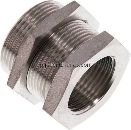 Schottverschraubung G 1"-M 42x2, 1.4571