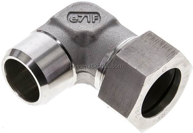 Winkel-Anschweißverschraubung 28 L (M36x2), 1.4571