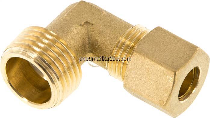 Winkel-Klemmringverschraubung R 1/2"-10 (M16x1,5)mm, Messing