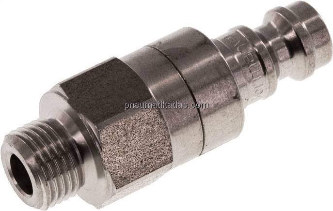Kupplungsstecker (NW5) G 1/8"(AG), Edelstahl