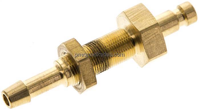 Schott-Kupplungsstecker (NW2,7) 4mm Schlauch, Messing