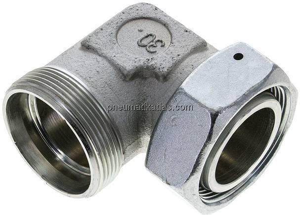 Einstellb. Winkel-Schneidringverschr. 42 L (M52x2), ohne Mutter & Schneidring, S