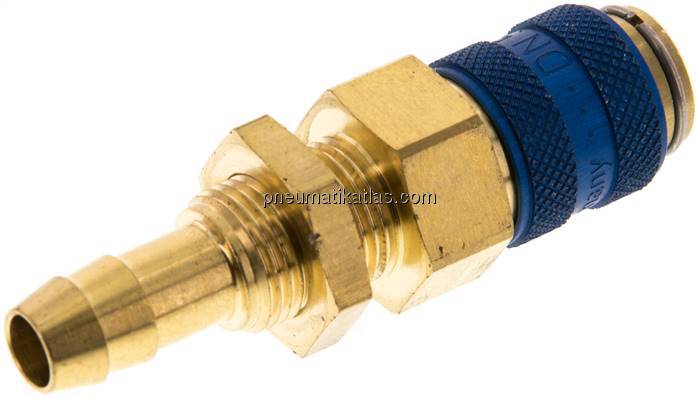 Schott-Kupplungsdose (NW5) 8 (5/16")mm Schlauch, Messing