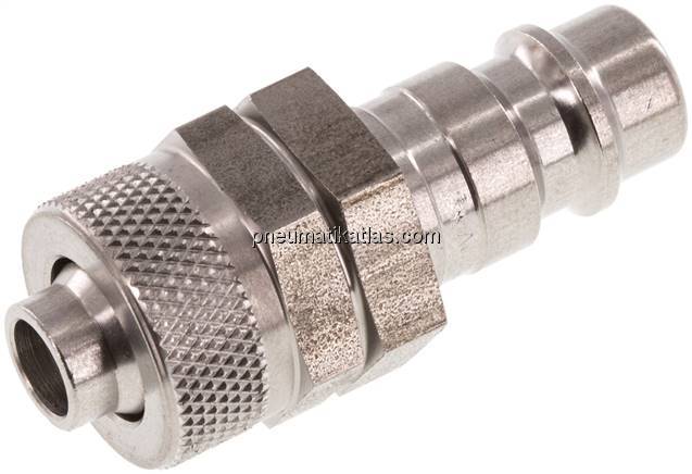 Kupplungsstecker (NW7,2) 10x8mm Schlauch, Edelstahl