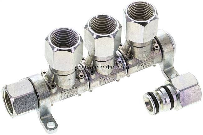 CEJN Multilink 3-fach Verteiler, mit Innengewinde G 1/2" als Abgang