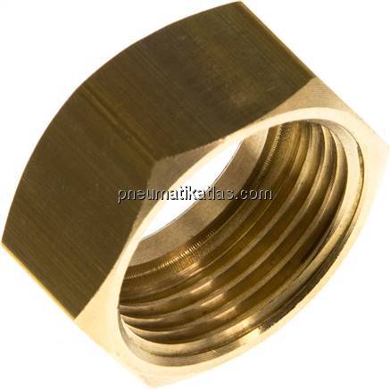 Überwurfmutter Messing, G 3/4", 19 mm