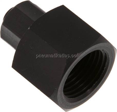 Aufschraub-Verschraubung G 1/2"-10x8mm, Aluminium