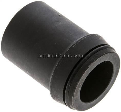 Anschweißnippel 38 x 6mm, Stahl phosphatiert