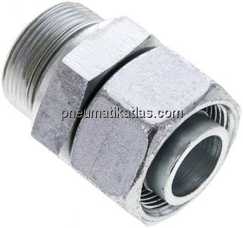 Einstellb. Schneidringverschr. M 42x2-30 S, Stahl verzinkt