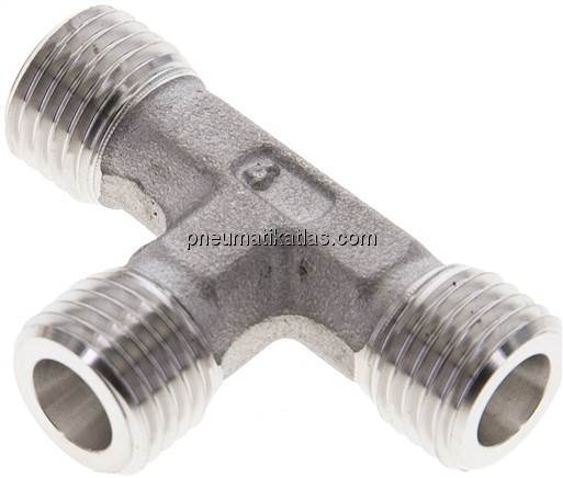 T-Schneidringverschraubung 6 S (M14x1,5), ohne Mutter & Schneidring, 1.4571