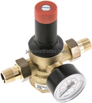 Druckminderer für Trinkwasser R 1/2", 1,5 - 12 bar, DVGW