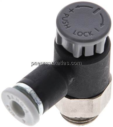 Kompakt-Drosselventil G 1/8"-4mm,zu- und abluftregelnd