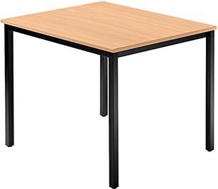 Besprechungstisch 80x 80 Buche/schwarz