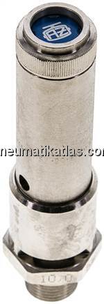 TÜV-Sicherheitsventil G 3/8" (DN10), 9,00 bar, Messing vernickelt