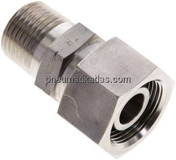 Einstellb. Schneidringverschr. 16 S-NPT 1/2", 1.4571