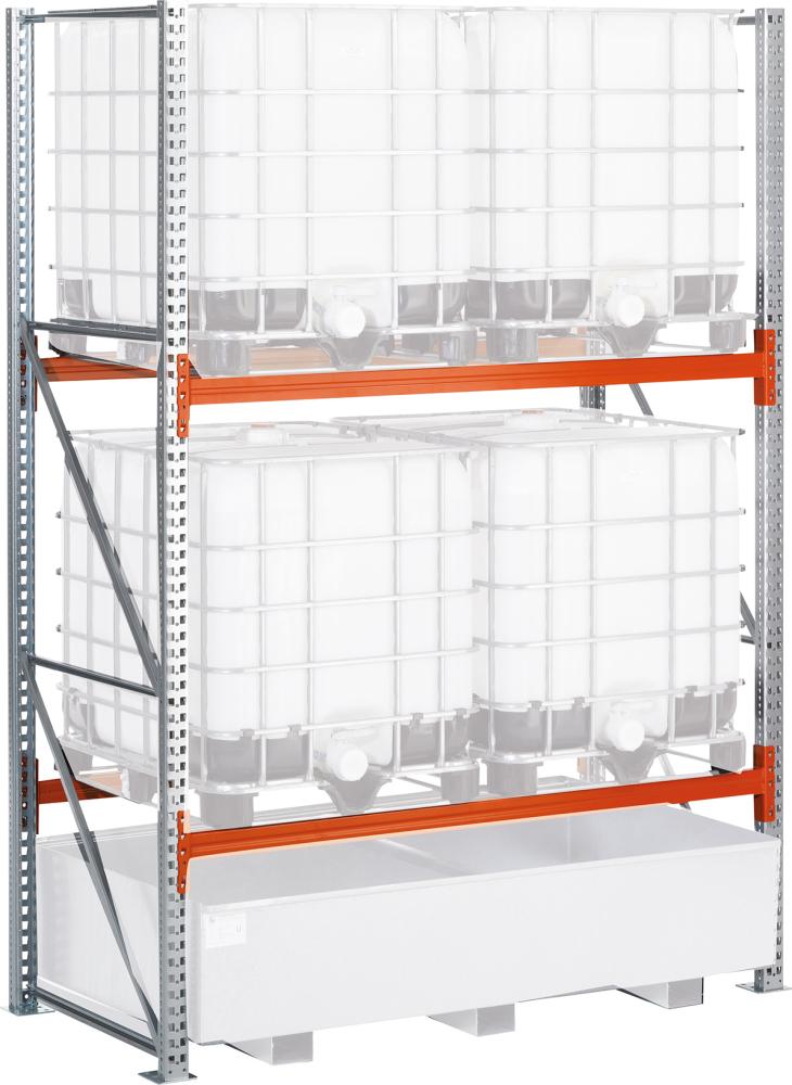 Palettenregal Grundfeld B2870xT1100xH2700 2 Ebenen