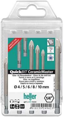 Glasbohrer-Satz CeramicMaster 5-teilig heller