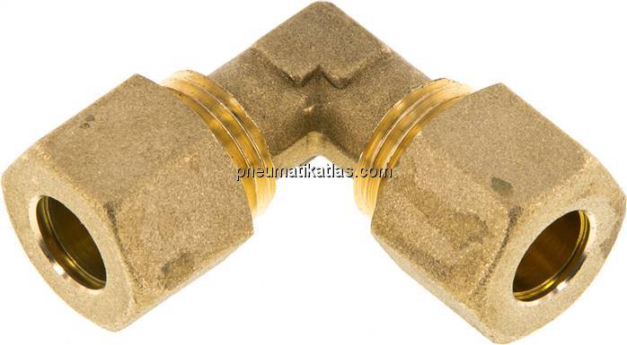 Winkel-Klemmringverschraubung 10 (M16x1,5)mm, Messing