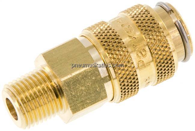 Kupplungsdose (NW5) NPT 1/8"(AG), Messing