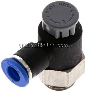 Kompakt-Drosselventil G 1/4"-6mm,abluftregelnd (Standard)