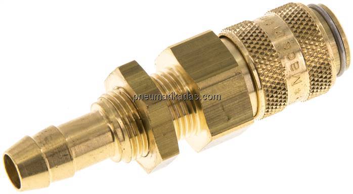 Schott-Kupplungsdose (NW5) 8 (5/16")mm Schlauch, Messing