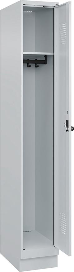 Spind Evolo PLUS 1 Abteil H1950xB300xT500mm RAL7035/RAL7035 /S/7035