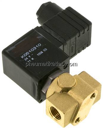 3/2-Wege Vakuumventil, G 1/4", -0,9 bis 6bar, 230 V AC