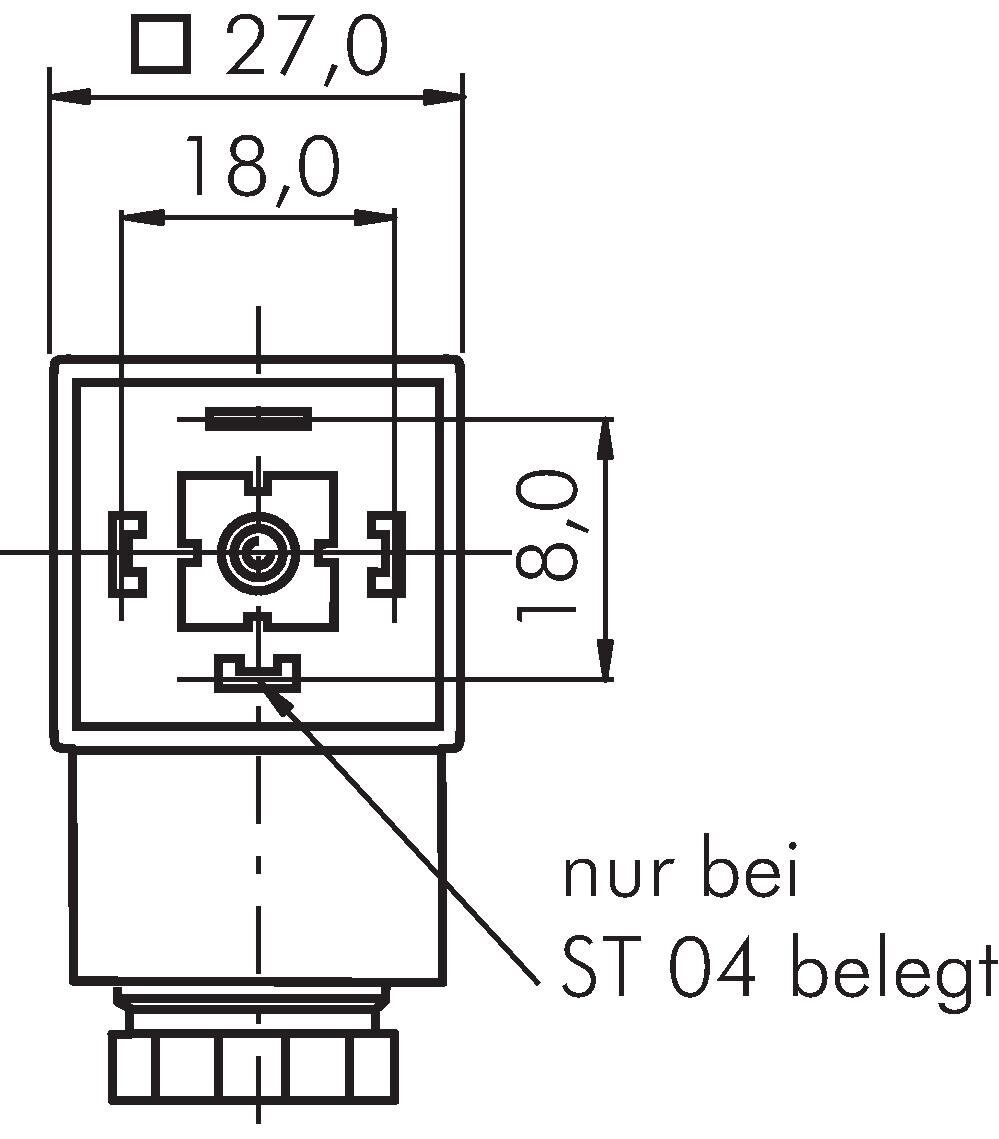 Zeichnung: Steckergröße 3 (DIN/EN-A)