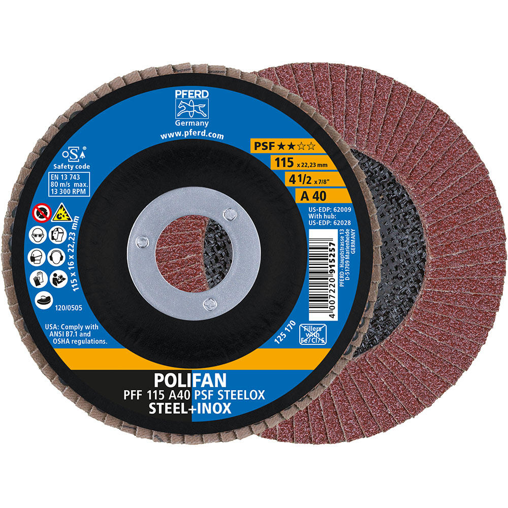 POLIFAN-Fächerscheiben PFF 115 A 40 PSF STEELOX