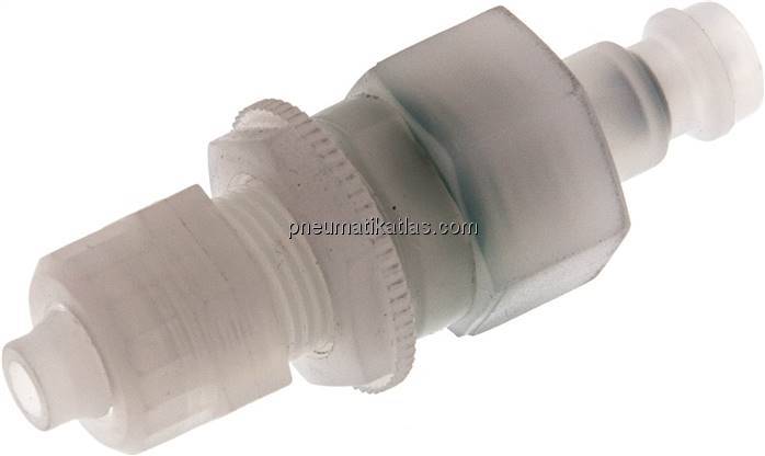 Schott-Kupplungsstecker (NW5) 8x6mm Schlauch, PVDF