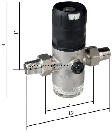 Exemplarische Darstellung: Filterdruckminderer für