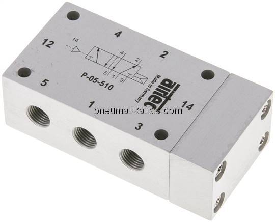 5/2-Wege Pneumatikventil G 1/8", Luftfeder, ATEX-Zulassung