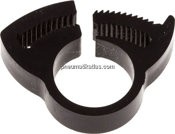 Schnapp-Schlauchschelle, Nylon, 13,8 - 15,3mm