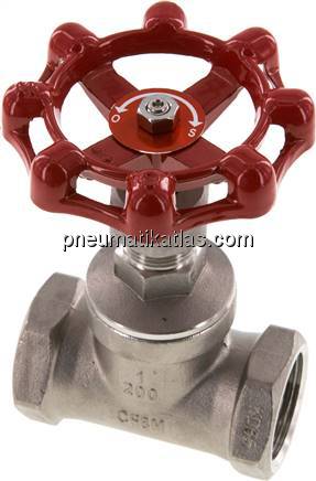 Muffen-Absperrventil, Edelstahl, G 1", PN 16, Eco-Line