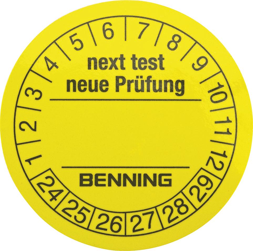 Prüfplakette Benning