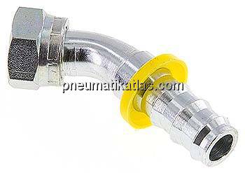 45°-Steckanschluss 15 L Überwurfmutter, 15,9mm GSP-Schl.