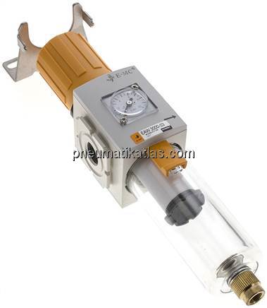 Eco-Line Filterregler, G 3/8", Ablass halbautomatisch