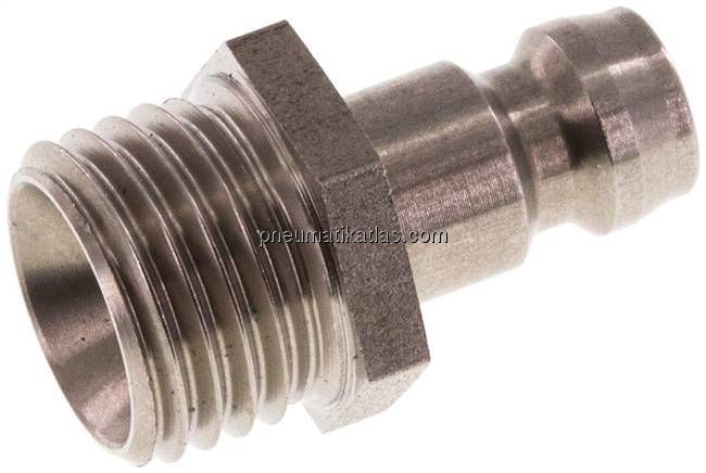 Temperierkupplungsstecker 9mm Zapfen,M 14x1,5(AG)