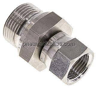 Einstellb. Einschraubverschr. UNF 3/4"-16(IG)-G 3/4"(AG)