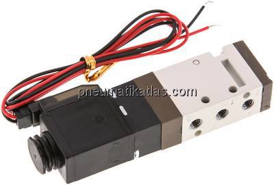 5/2-Wege Magnetventil, M 5, Federrückstellung, 24 V DC