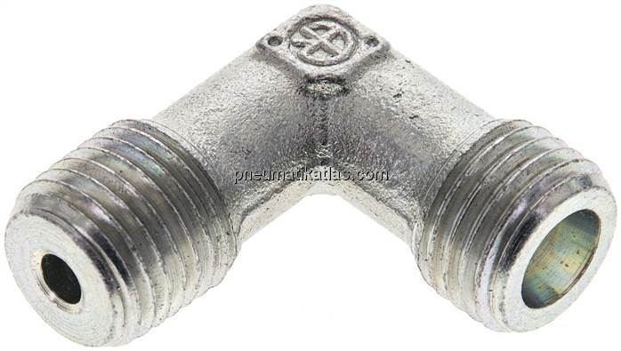 Winkel-Schneidringverschraub. NPT 1/4"-6 S (M14x1,5), ohne Mutter & Schneidring,