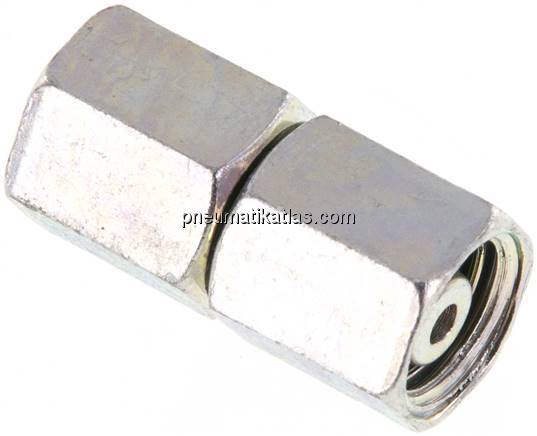 Gerader Verbinder 6 L-6 L, Stahl verzinkt