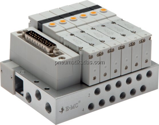Exemplarische Darstellung: Ventilterminal mit Ansc