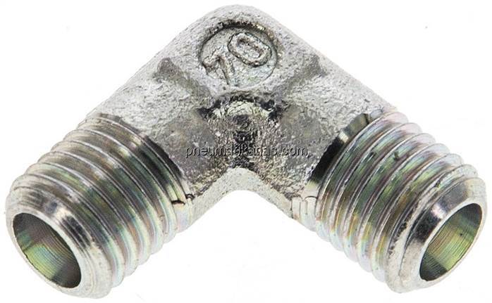 Winkel-Schneidringverschraubung 4 LL (M8x1), ohne Mutter & Schneidring, Stahl ve