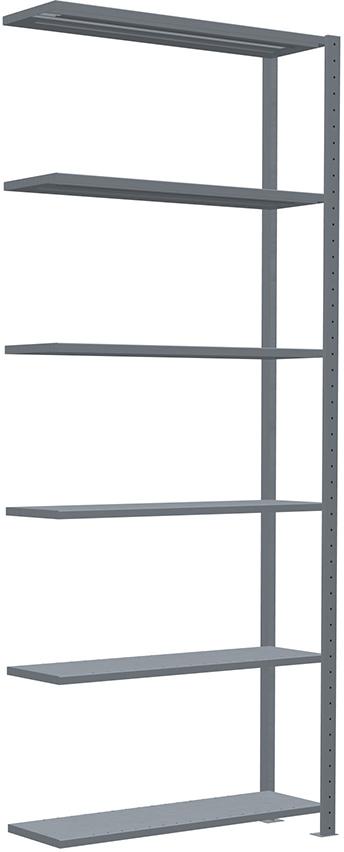 Steckregal B1000xT300xH2500 mm Anbaufeld 6 Böden vzk Fachlast 150kg