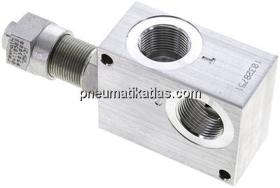 Druckbegrenzungsventil 3x G 3/4", 5 - 50 bar, max. 80 l/min